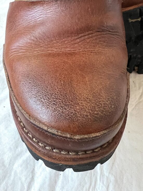 Timberland Boot Company Tackhead leather brown lace up mens 8 combat lug soles main image 11